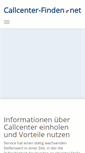 Mobile Screenshot of callcenter-finden.net